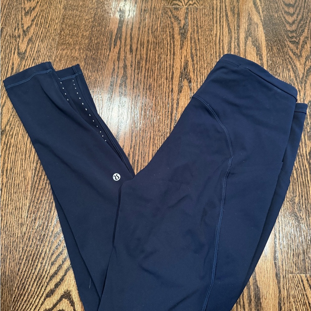 Lululemon Swift Speed High Rise Leggings size 8 navy